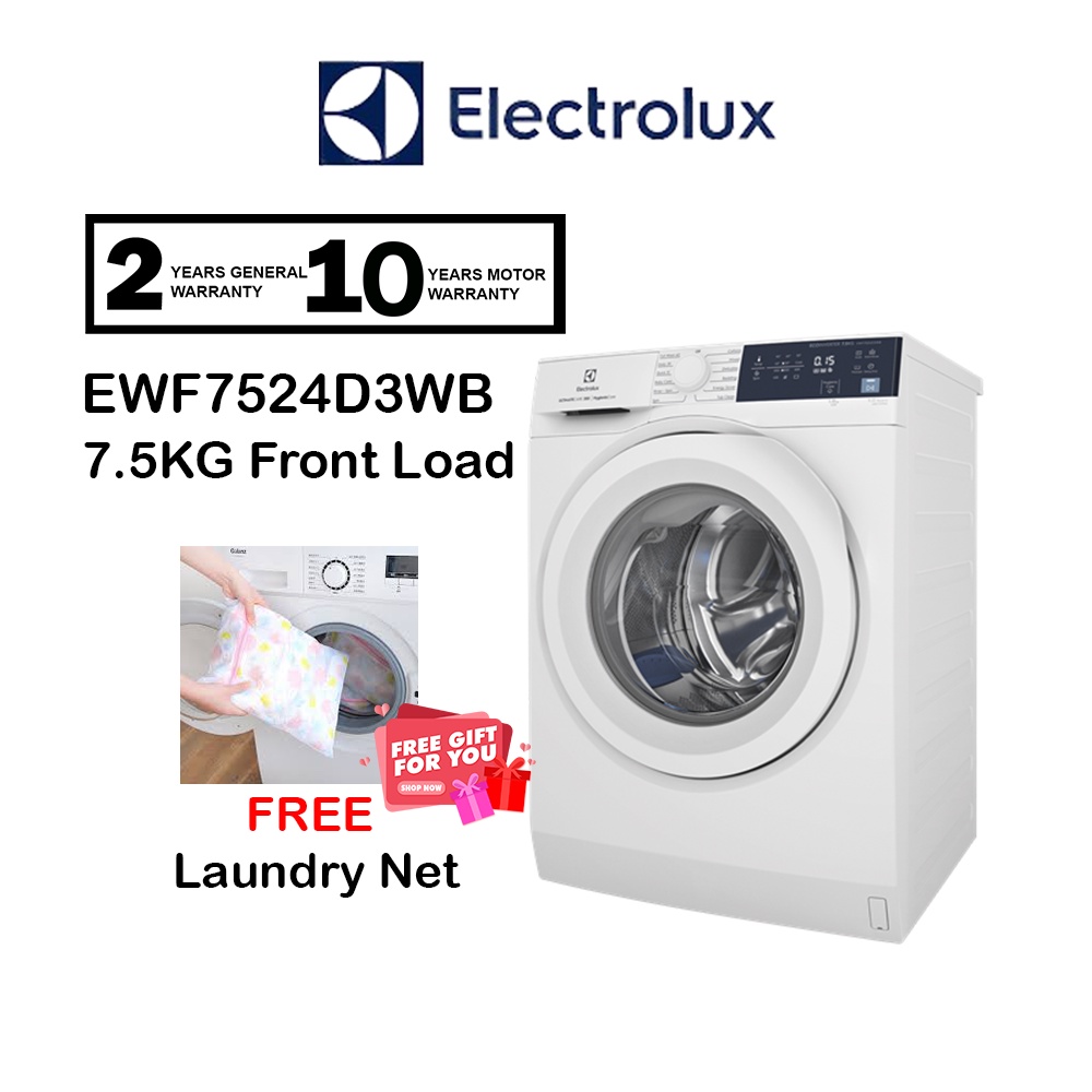 Electrolux 7.5kg Front load washer Inverter with HygienicCare