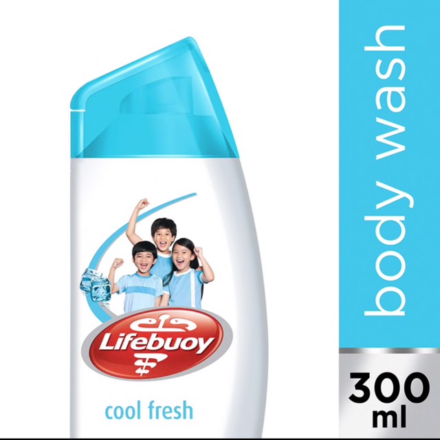 Lifebuoy shower gel / body wash shampoo 300ml (COOL FRESH) Shopee