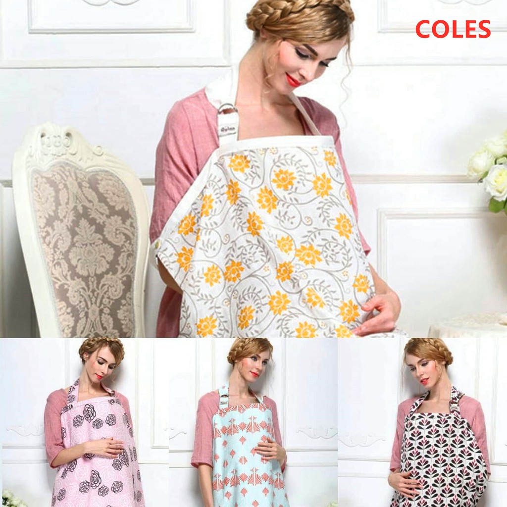 Cotton/ Muslin Breathable Breastfeeding Nursing Cover Poncho Shawl