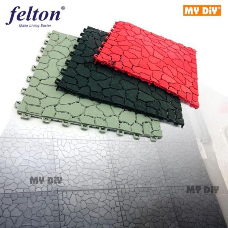 6PCS MARBLE DESIGN ANTI SLIP FLOOR MAT BATHROOM FLOOR MAT alas lantai