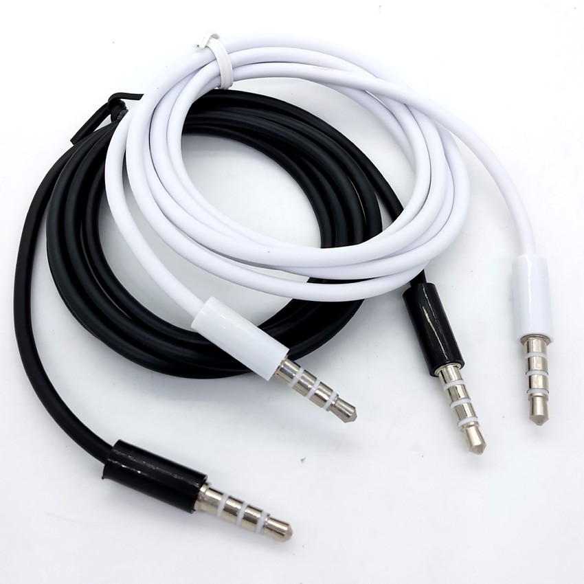 4 Pole 3.5mm Jack Male To Male Stereo Aux Audio Cable Shopee Malaysia