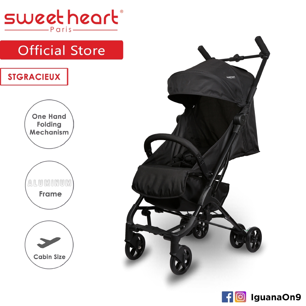 Sweet Heart Paris St Gracieux Cabin Size Stroller Black