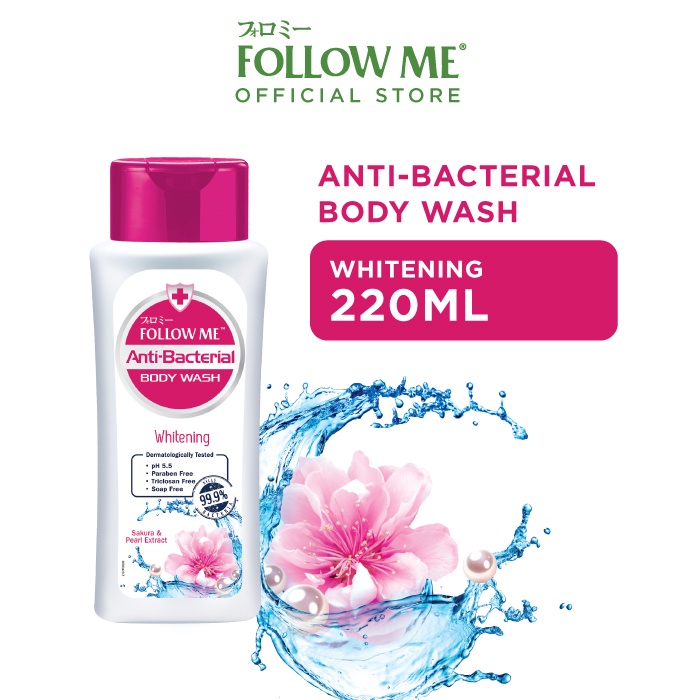 Follow Me AntiBacterial Body Wash 220ml (Whitening) Shopee Malaysia