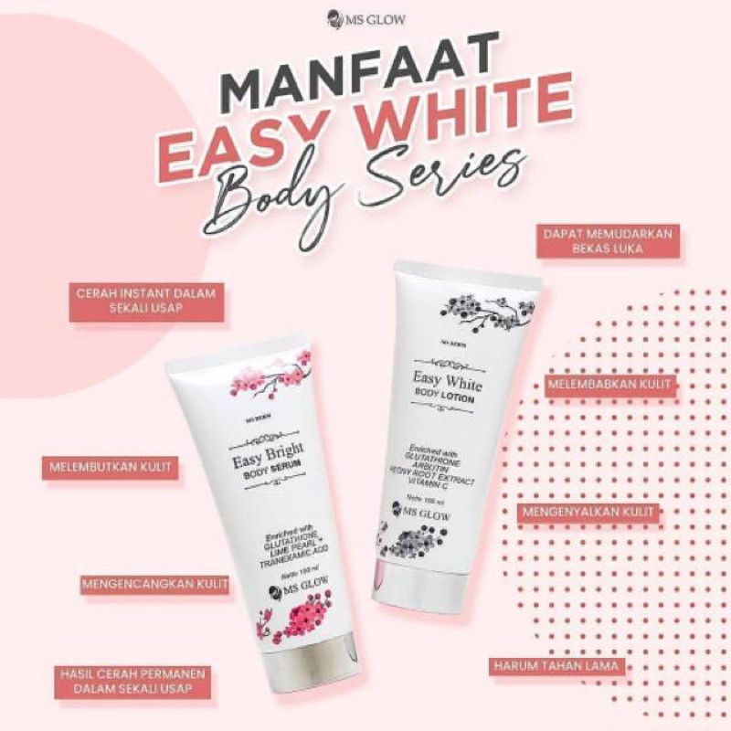 Manfaat Easy White Body Lotion Ms Glow Saget Sae