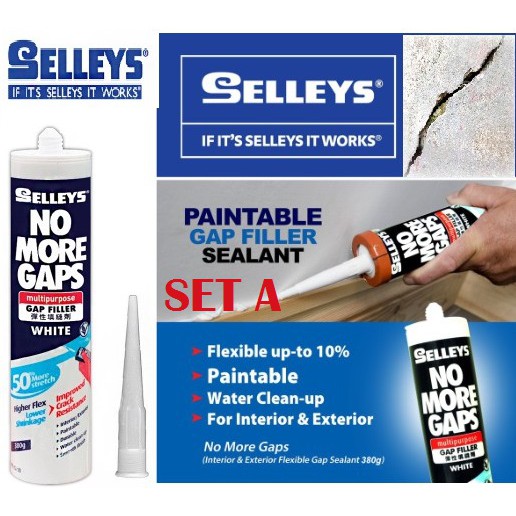 Selleys No More Gaps Paintable Gap Filler Sealant 380 g Shopee Malaysia