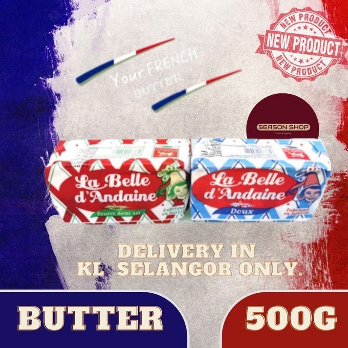 LA BELLE D'ANDAINE BUTTER / FRANCE BUTTER / 500 GRAM / Klang Valley