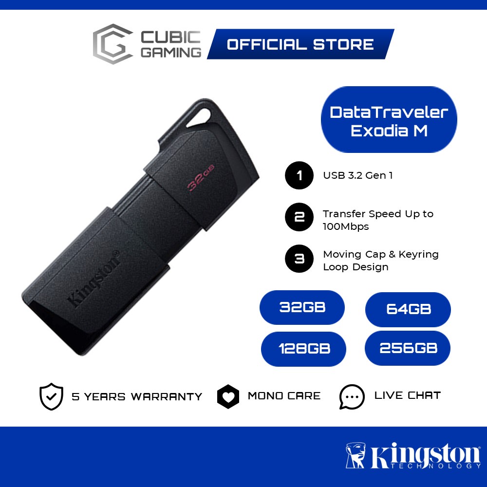 Kingston Pendrive DTIG4 / DataTraveler Exodia M DTXM USB 3.2 Flash