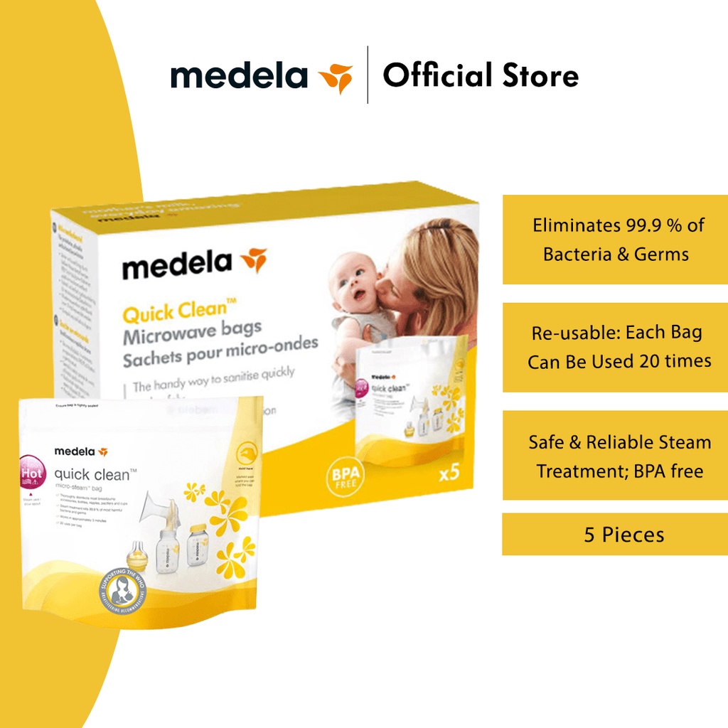 Medela Microwave Steam Sterilizer Bag | Shopee Malaysia