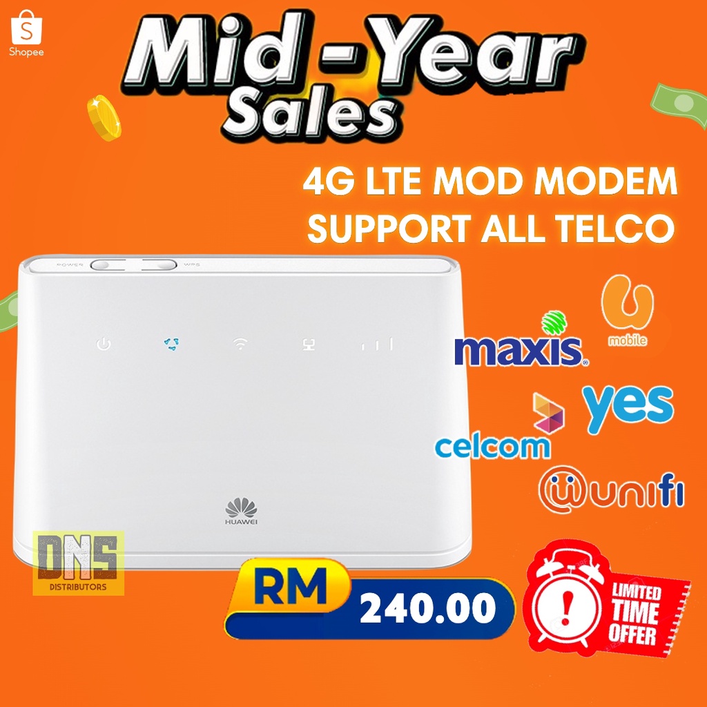 Huawei Modem B310/B315 Modified Unlimited Data Speed Huawei Router 3G