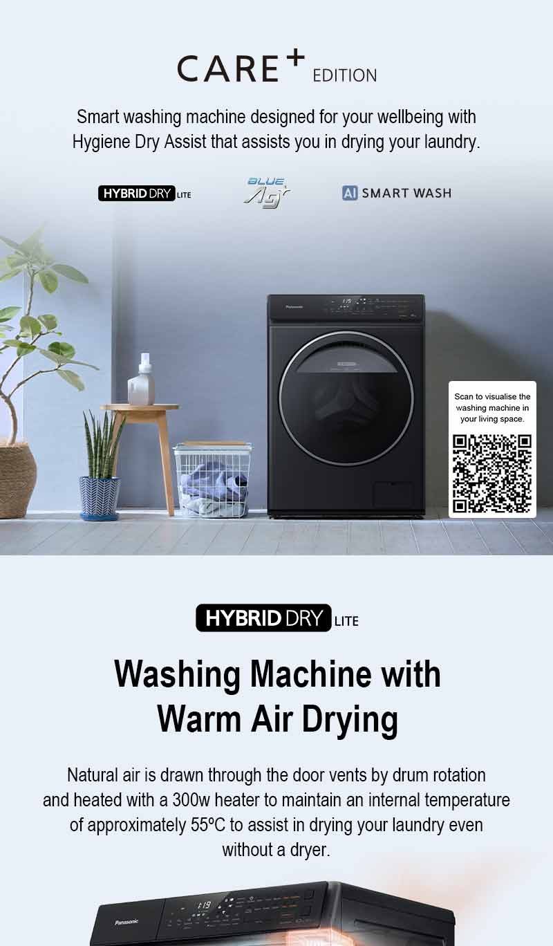 PANASONIC NAV90FR1 CARE+ EDITION 9KG FRONTLOADING WASHING MACHINE NA