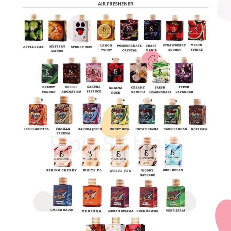 SUGARBOMB_INDOOR/CAR_PERFUME_10ML Shopee Malaysia