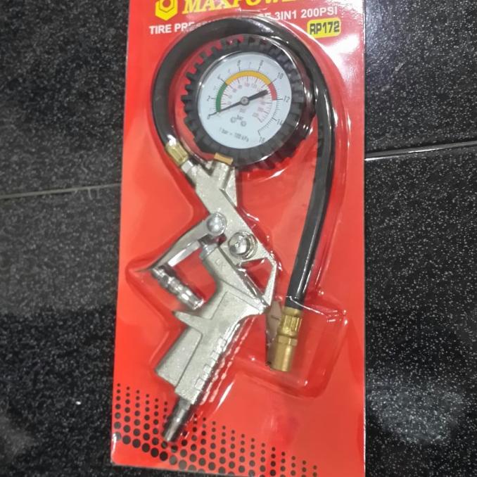 Tire Gauge / Tire Filler + Pressure Gauge MAXPOWER RP172 Shopee Malaysia