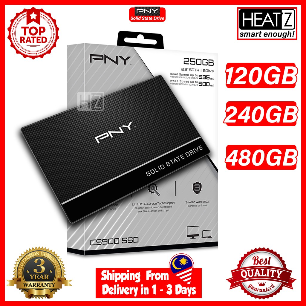 Original PNY SSD 120GB 240GB 480GB SATA Solid State Drive PNY SSD CS900