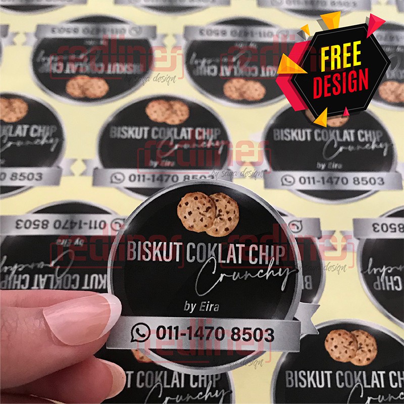 Contoh Stiker Untuk Balang Biskut