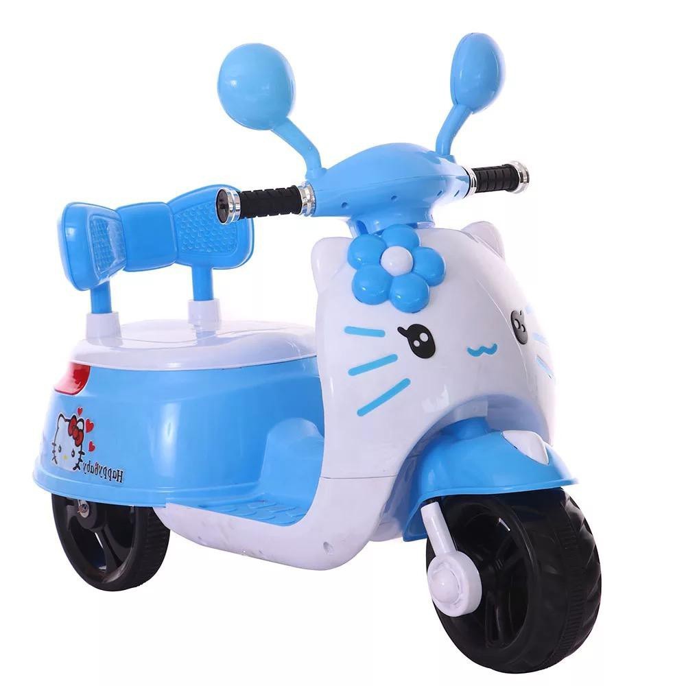 Kids Electric Ride On Hello Kitty Scooter Rechargeable Kids Motorcycle