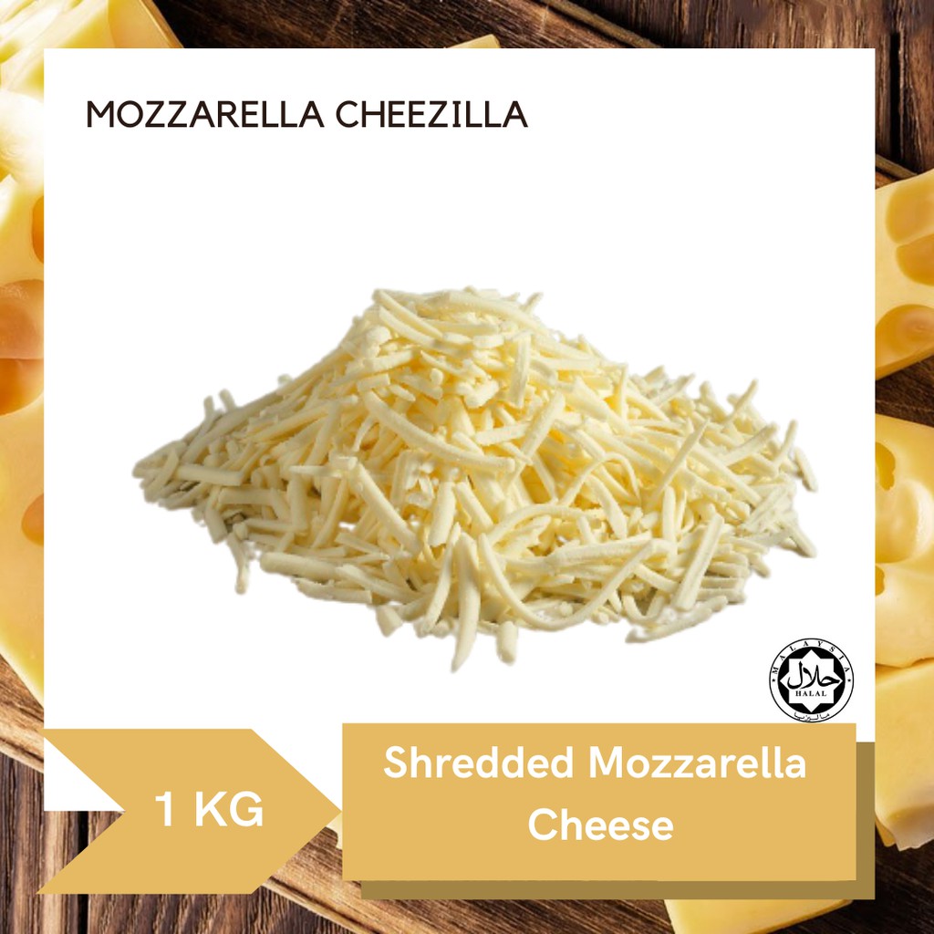Shredded Mozzarella Cheese / Mozzarella Cheese Parut (HALAL) (MURAH