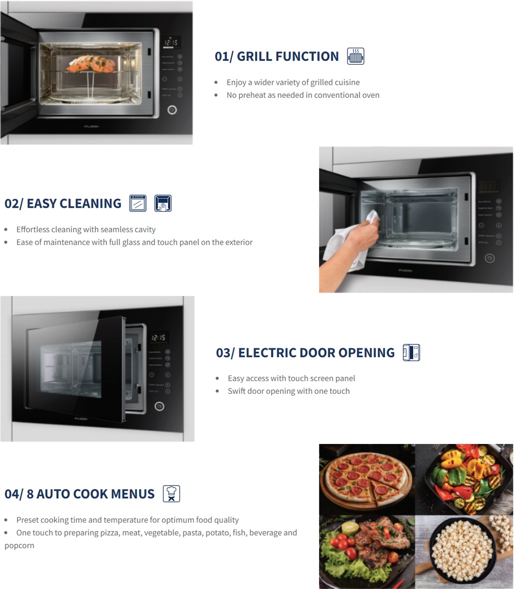 Fujioh 25L BuiltIn Microwave Oven With Grill Shopee Malaysia