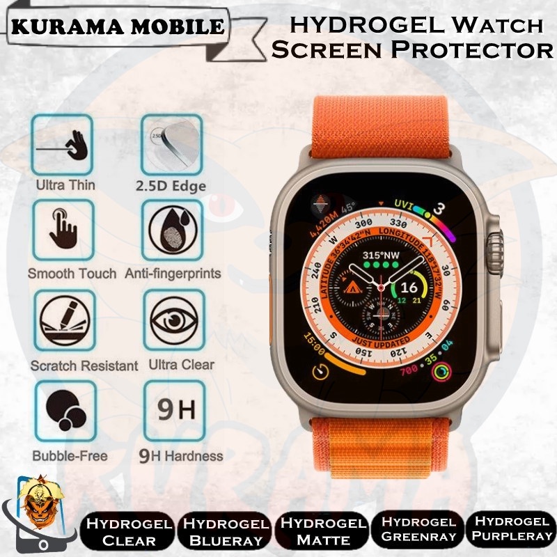 Apple Watch Ultra A2684 Hydrogel Watch Screen Protector Shopee Malaysia