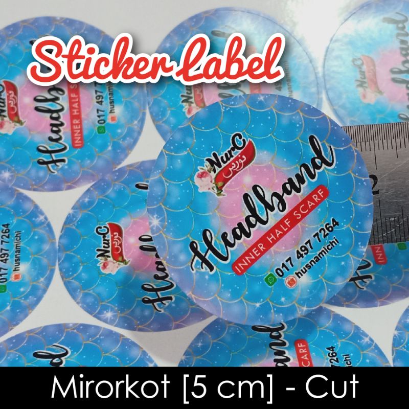 Sticker Label 5 cm ( Bulat / Petak ) Shopee Malaysia