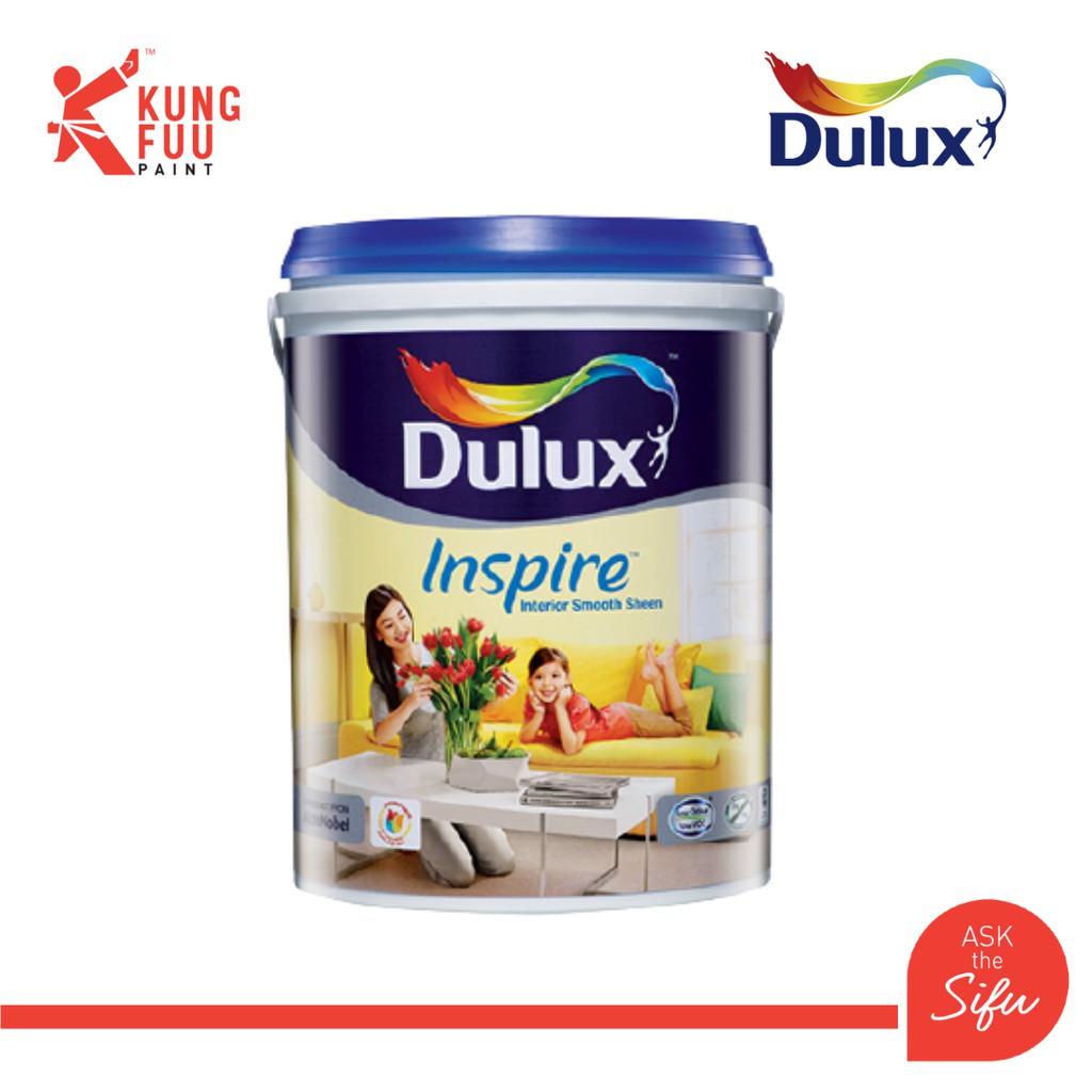 Dulux 1 Litre Inspire Smooth Sheen White Interior Paint Shopee Malaysia