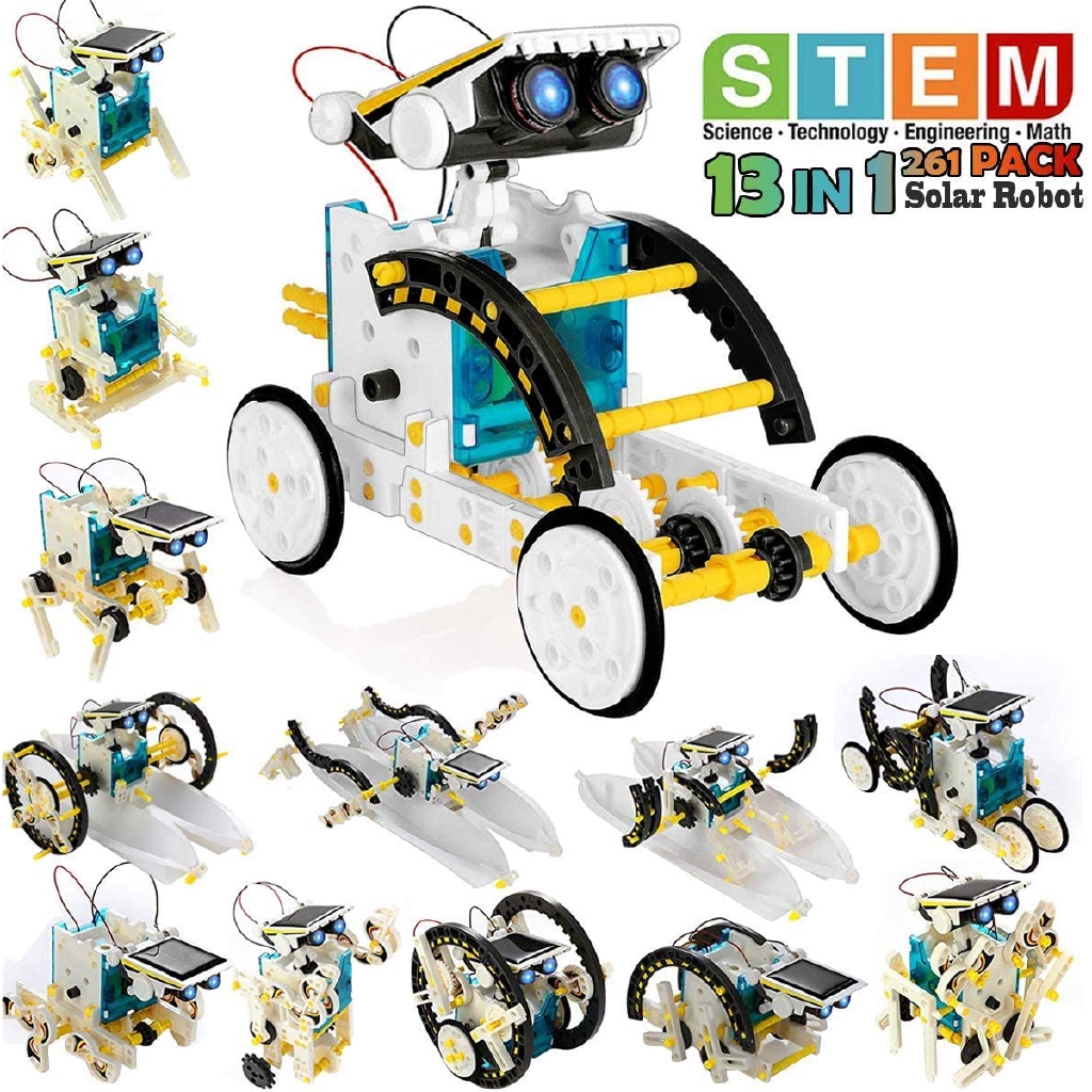 （ATION）13in1 Robot Kit Solar Robot Creation Toy,Educational Science