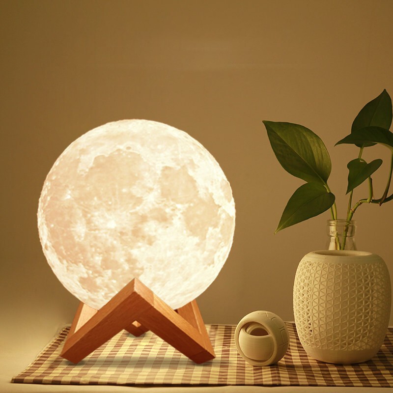 LED Moon Light Lamp Lunar Light Lamp Study Lamp Bedroom Led Bed Lamp