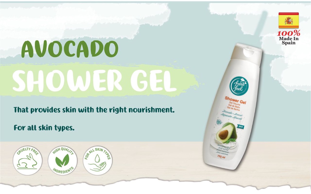 Magicboo Fresh Feel Avocado Shower Gel 750ml Shopee Malaysia