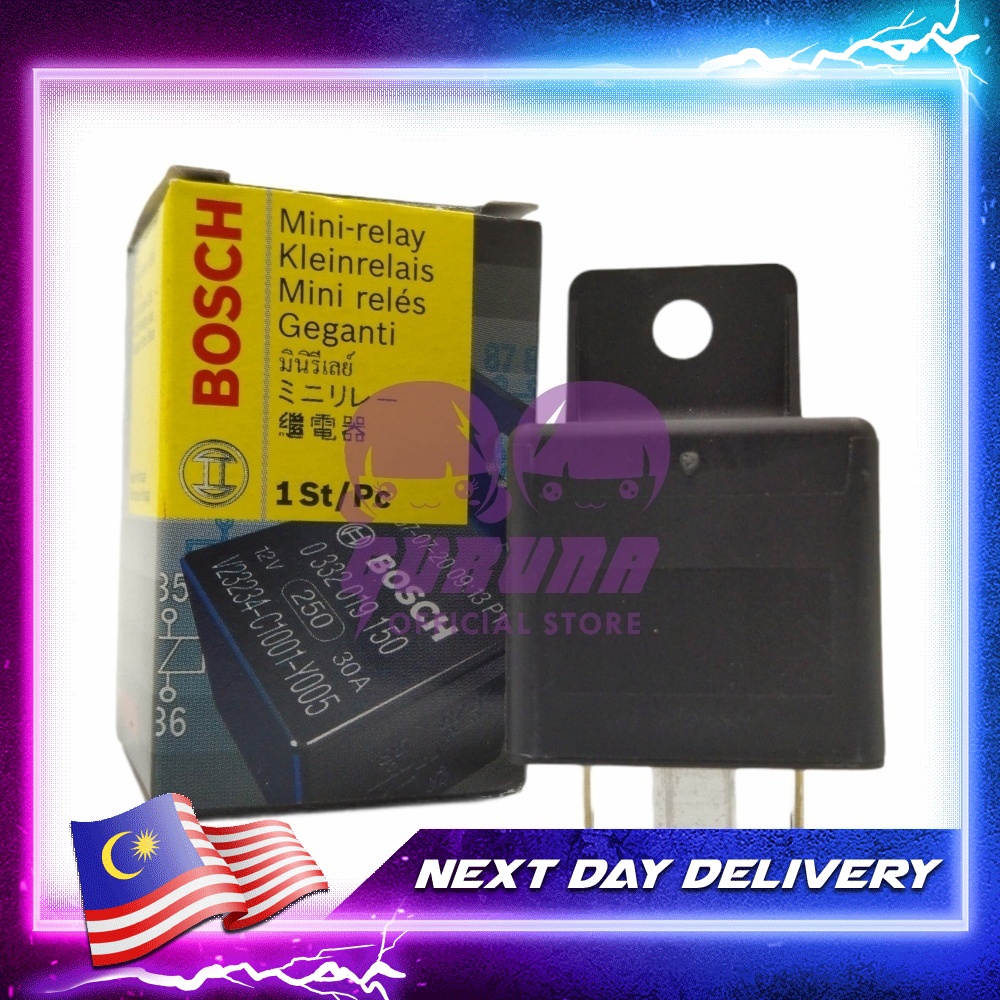 Made in Portugal 5 Pin Bosch Relay Horn Relay Headlamp Relay 12V 30A