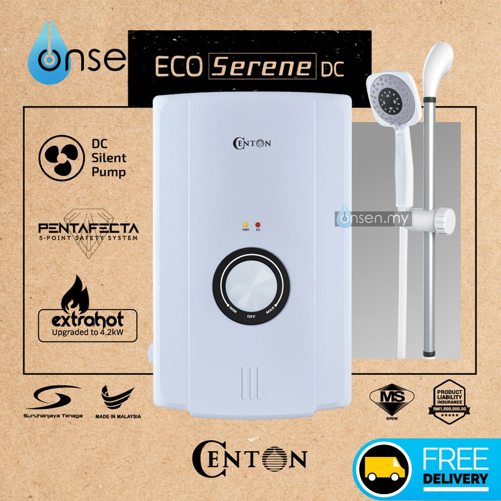 CENTON Instant Shower Water Heater EcoSerene Series (with DC Silent