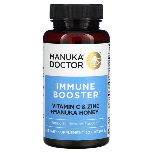 Manuka Doctor, Immune Booster, Vitamin C & Zinc + Manuka Honey, 30