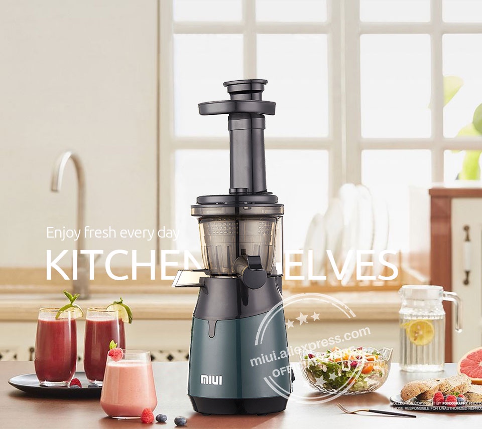 MIUI NB11 Slow Juicer Cold Press Fruit Extractor Electric Juice Blender