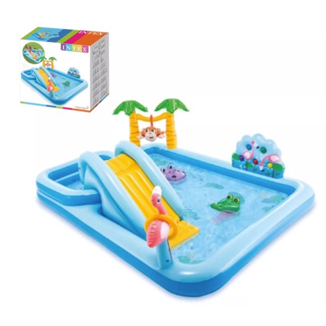 INTEX Kids Pools Intex Kids Inflatable Pool With Slide Toddler Swimming