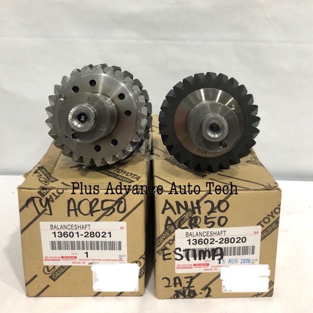 ORIGINAL TOYOTA BALANCE SHAFT GEAR SET FOR ACR50 1 SET 2 PCS (13602