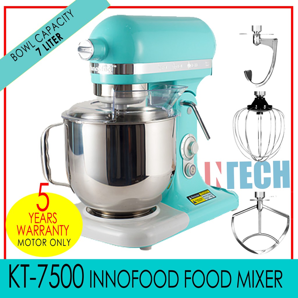INNOFOOD KTB7/KT7500 HEAVY DUTY STAND MIXER (KT7500) TIFFANY BLUE