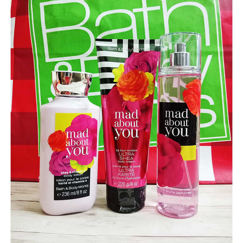 Bath & Body Works Mad About You Fragrance Mist Shower Gel Body Lotion