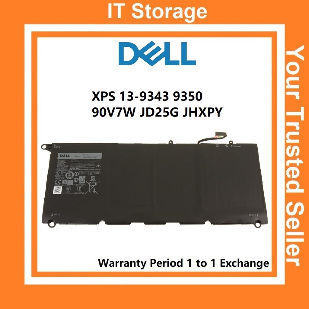[ 100 ORIGINAL ] Dell P54G XPS 139343 9350 Battery JD25G 90V7W 0N7T6