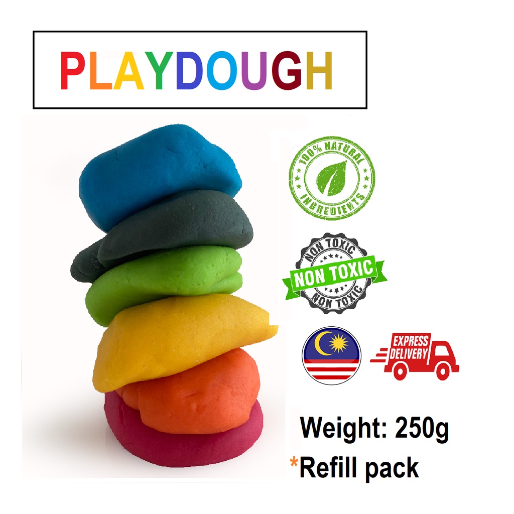Homemade Playdough, 250g (nontoxic, kid friendly playdoh / play doh) Creative Play Dough