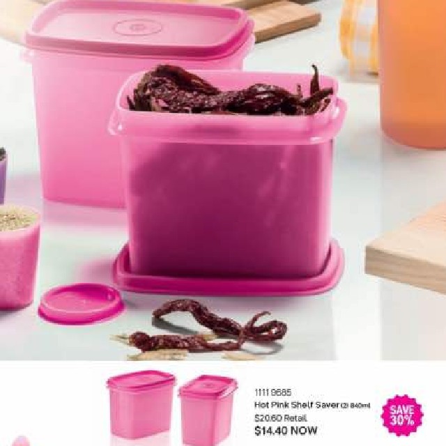 Shelf Saver with Spoon (4) 840ml Tupperware Plus