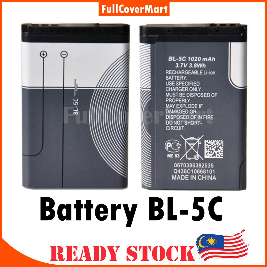 Ready Stock⭐️Nokia Battery JOC Battery Extend BL5c 1020mAH Bateri JOC