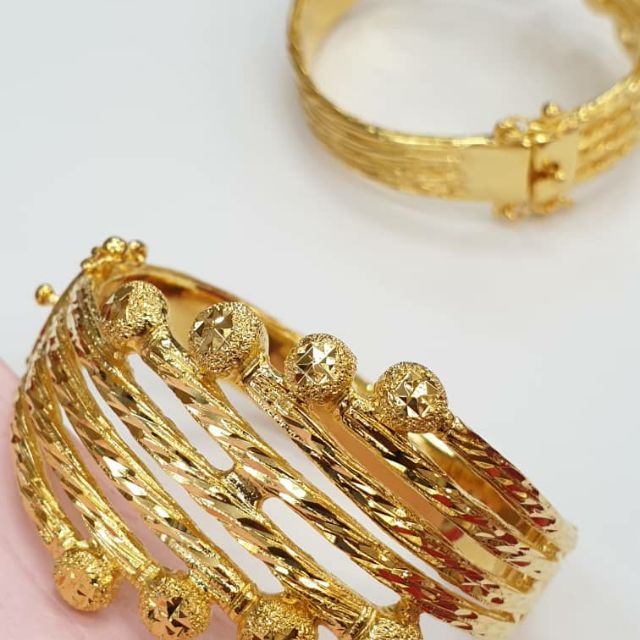 Gelang emas bangkok cop 916 Shopee Malaysia