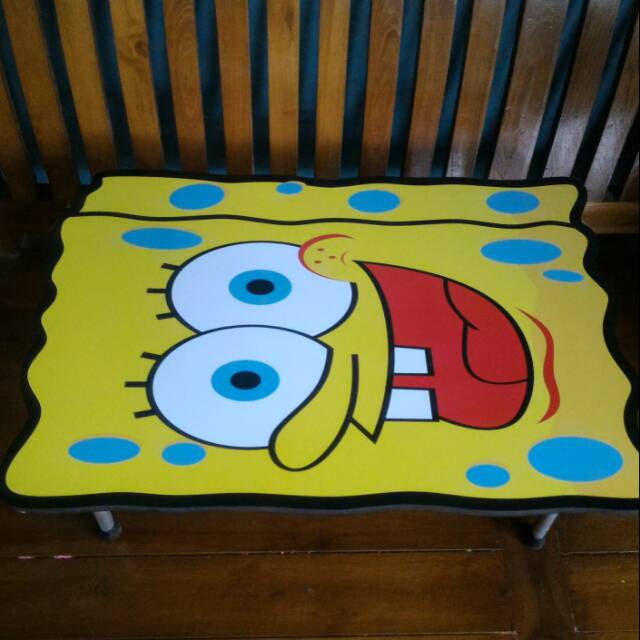 Spongebob Folding Table And Chairs Spongebob Folding Study Table Shopee Malaysia