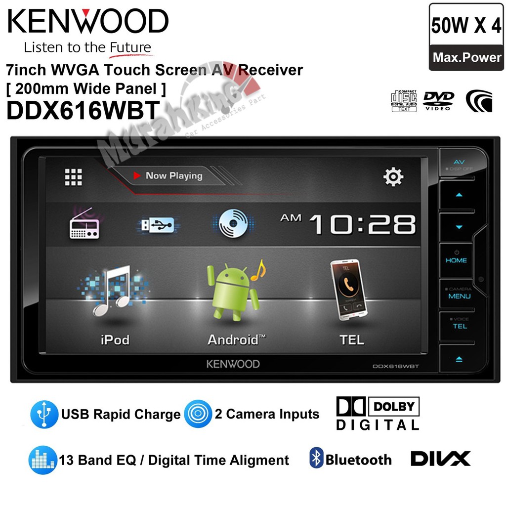 Kenwood DMX125DAB Car Stereo With Android Mirroring DAB