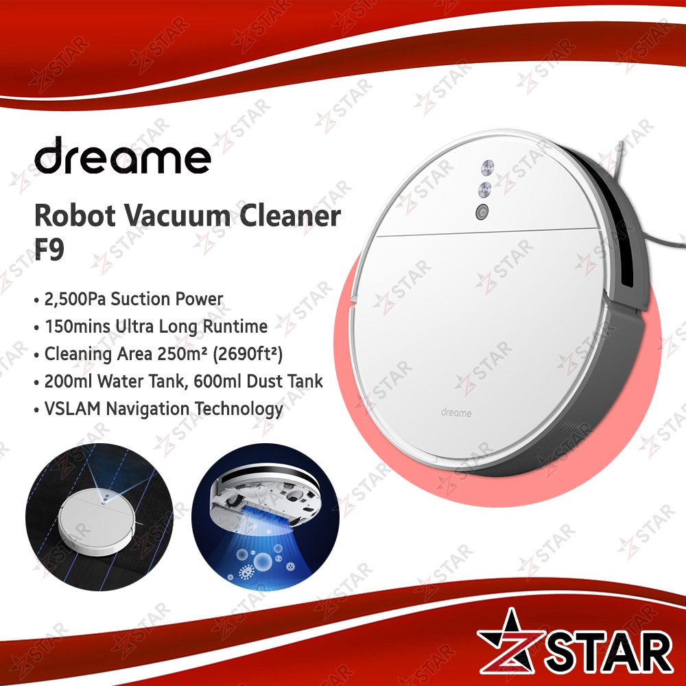 [Xiaomi's Ecosystem] Dreame F9 Robot Vacuum Cleaner, 2in1 Sweep & Mop