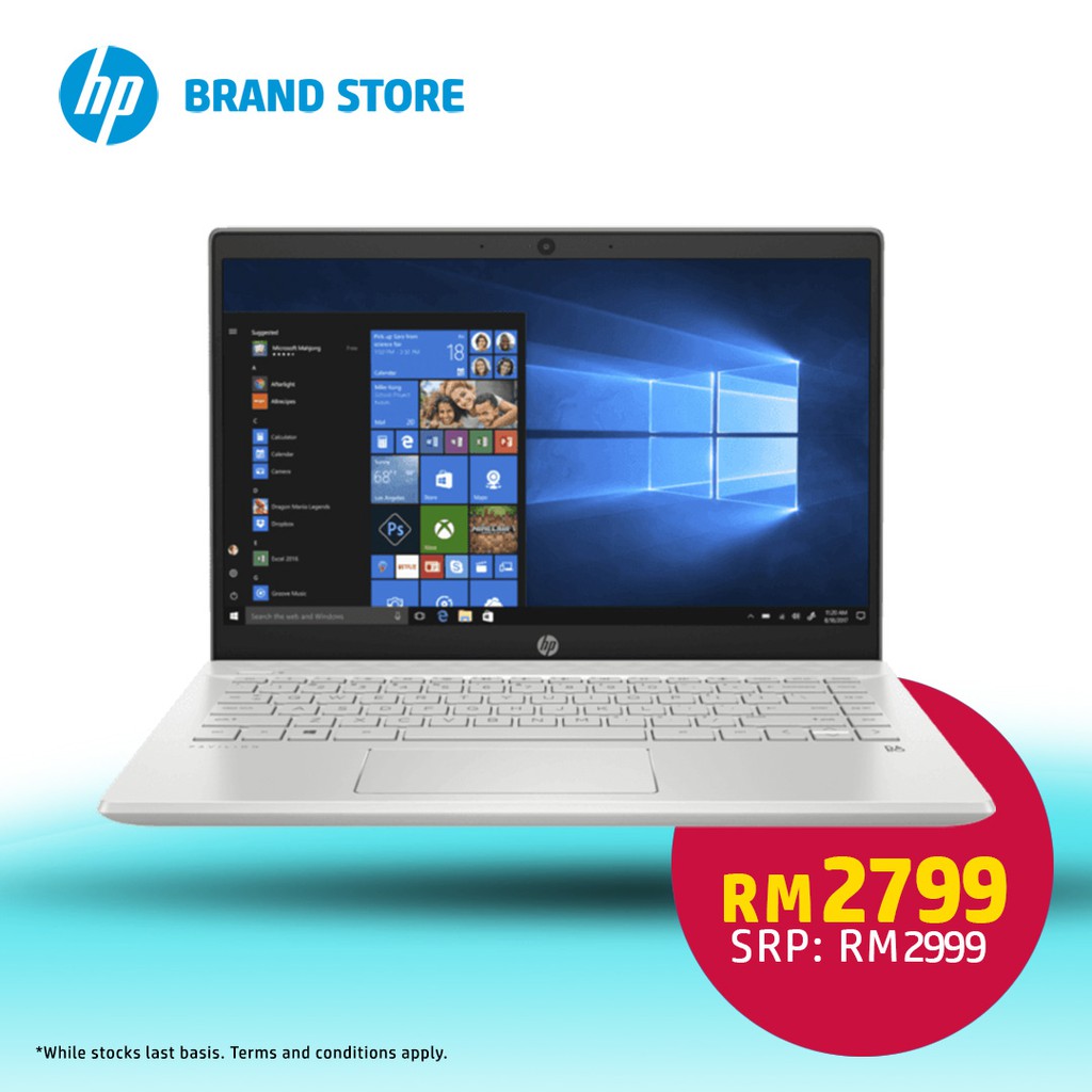 HP Pavilion 14CE3050TX Silver Laptop (Intel I5 1035G1/8GB DDR4 RAM