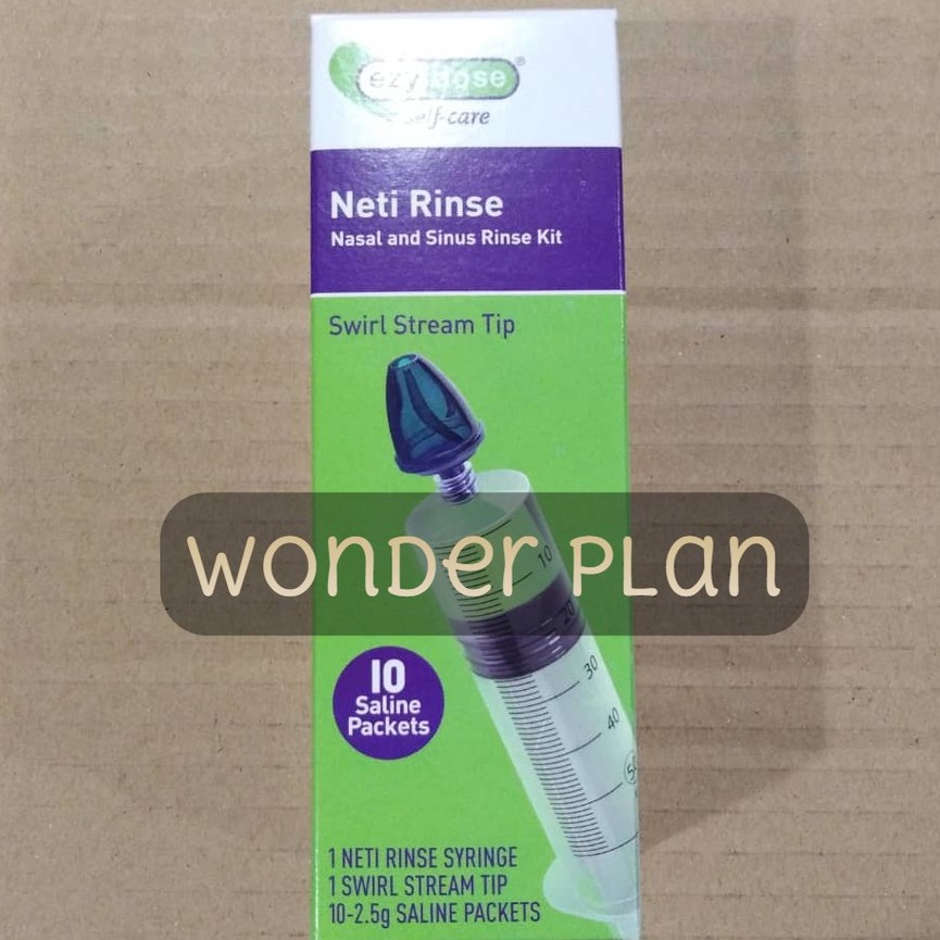 Ezy Dose Neti Rinse Nasal and Sinus Rinse Kit 10 Saline Packets