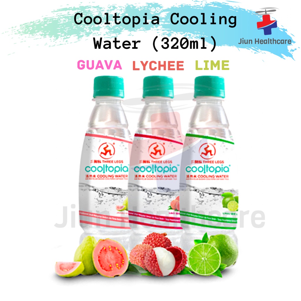 Three Legs Cooltopia Cooling Water Lychee/Guava/Lime (320ml) Laici