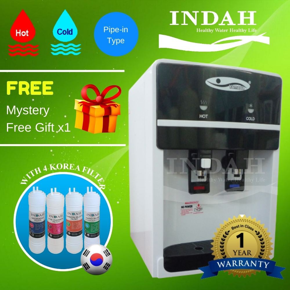 Yamada Mild Alkaline Water Dispenser Hot & Cold Model 38917 With 4