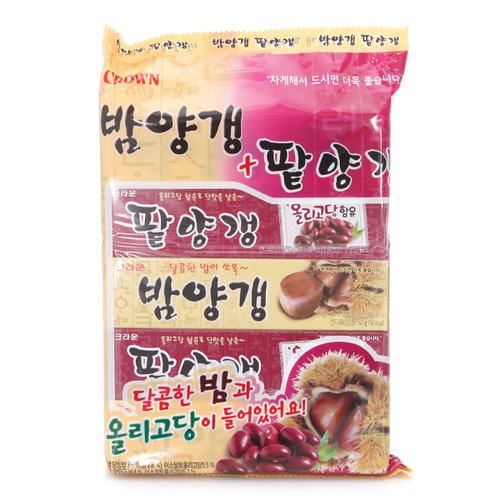 [CROWN] Sweet Red Bean Jelly and Chestnut Jelly 10bundles Shopee Malaysia
