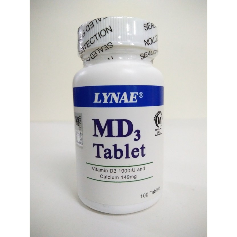 (Expiry date 06/2022) LYNAE MD3 Tablet 100's (Vitamin D3 1000 IU