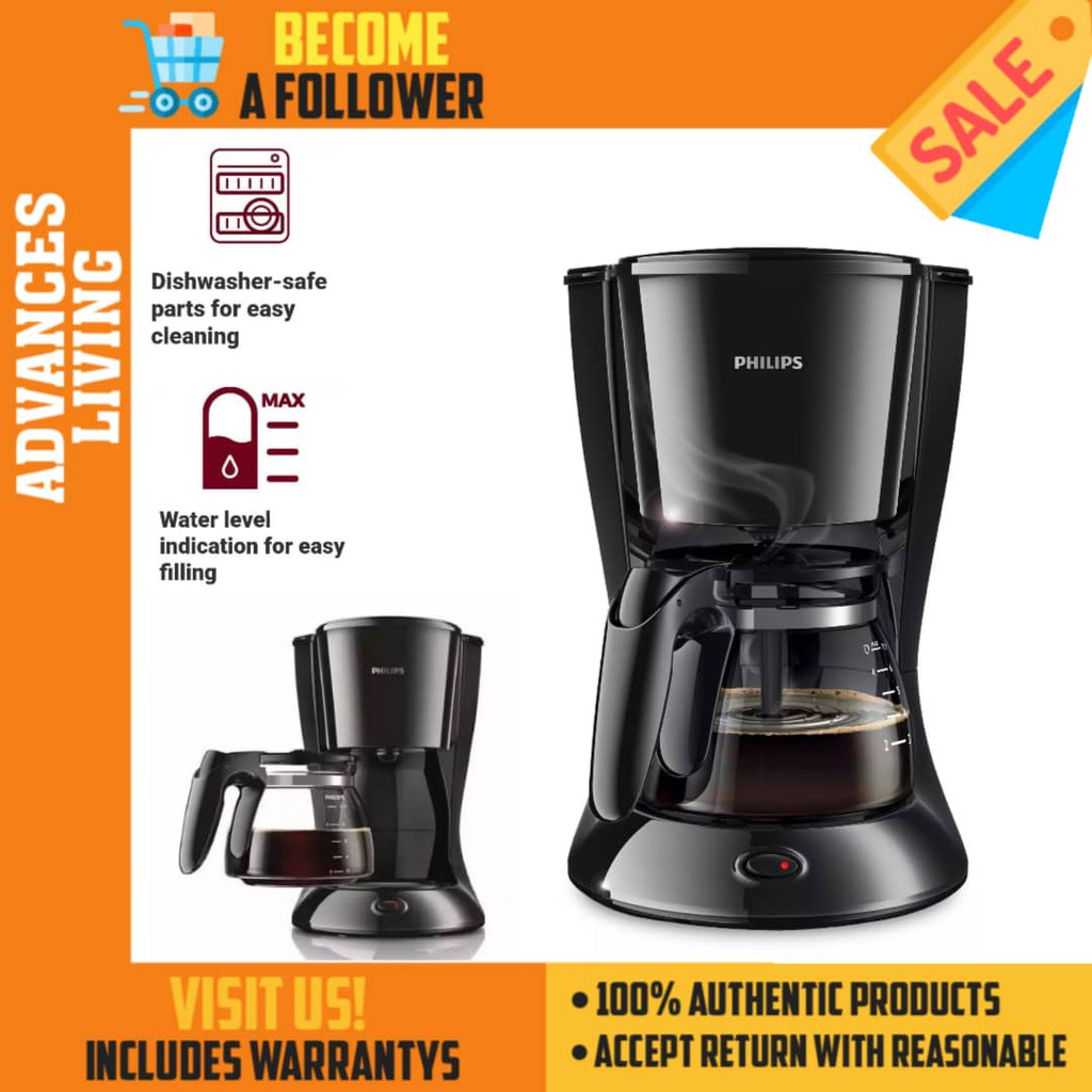 Philips Daily Collection Coffee Maker (Black) HD7431 (HD7431/20